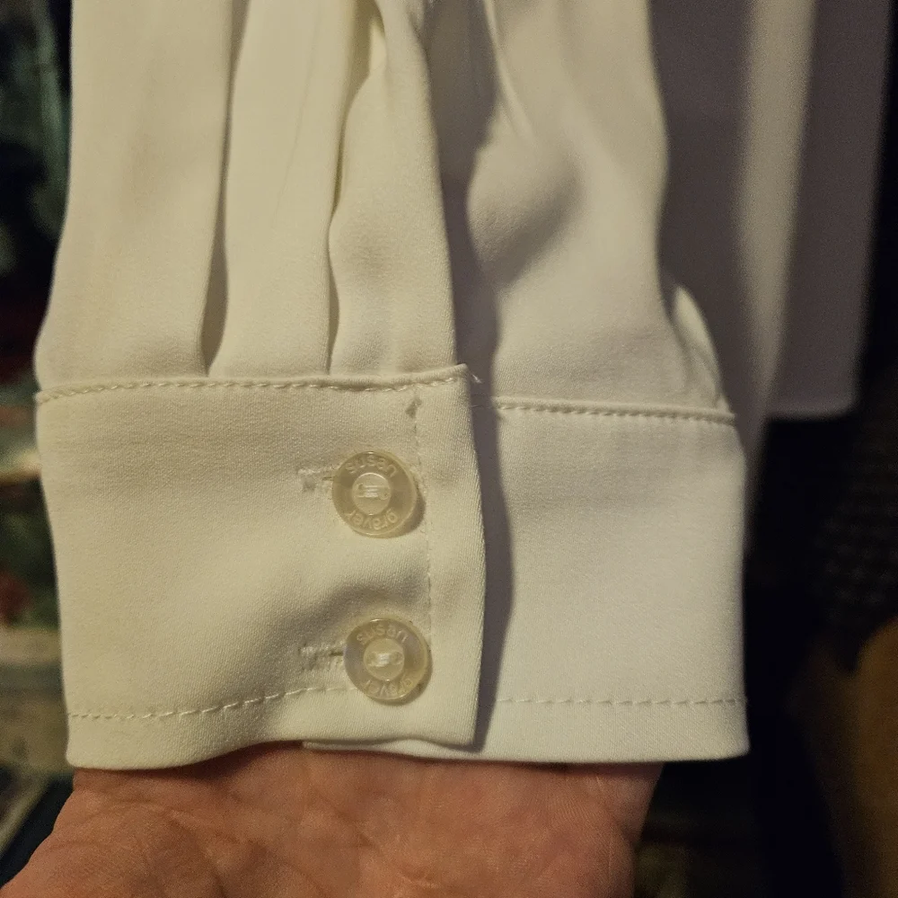 NWOT Suzanne Graver oversized  blouse,size small,cream color - Picture 7 of 10